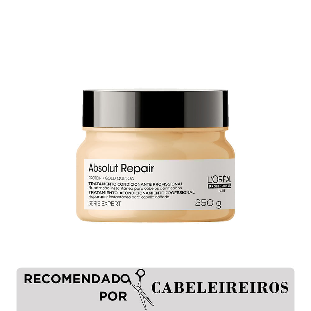 Máscara de Reparação Serie Expert Absolut Repair Gold Quinoa L'Oréal Professionnel 250g