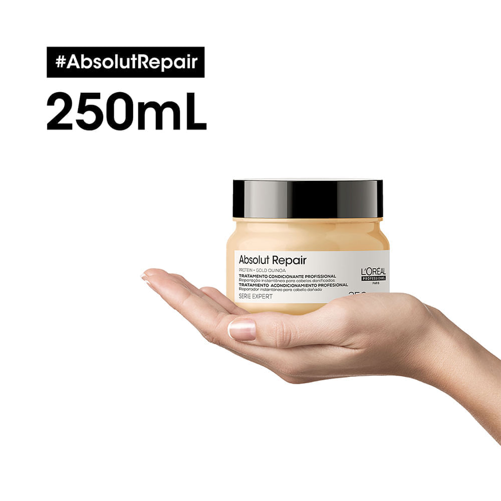 Máscara de Reparação Serie Expert Absolut Repair Gold Quinoa L'Oréal Professionnel 250g