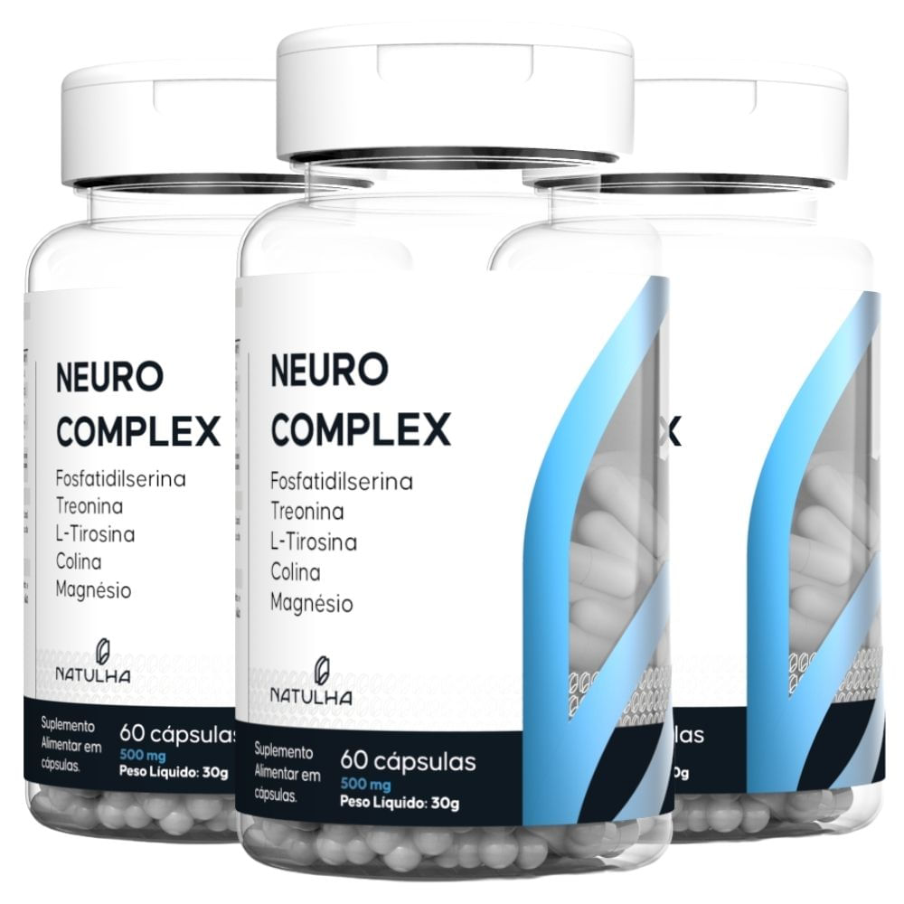 Kit 3 NeuroComplex Natulha 60 Cápsulas