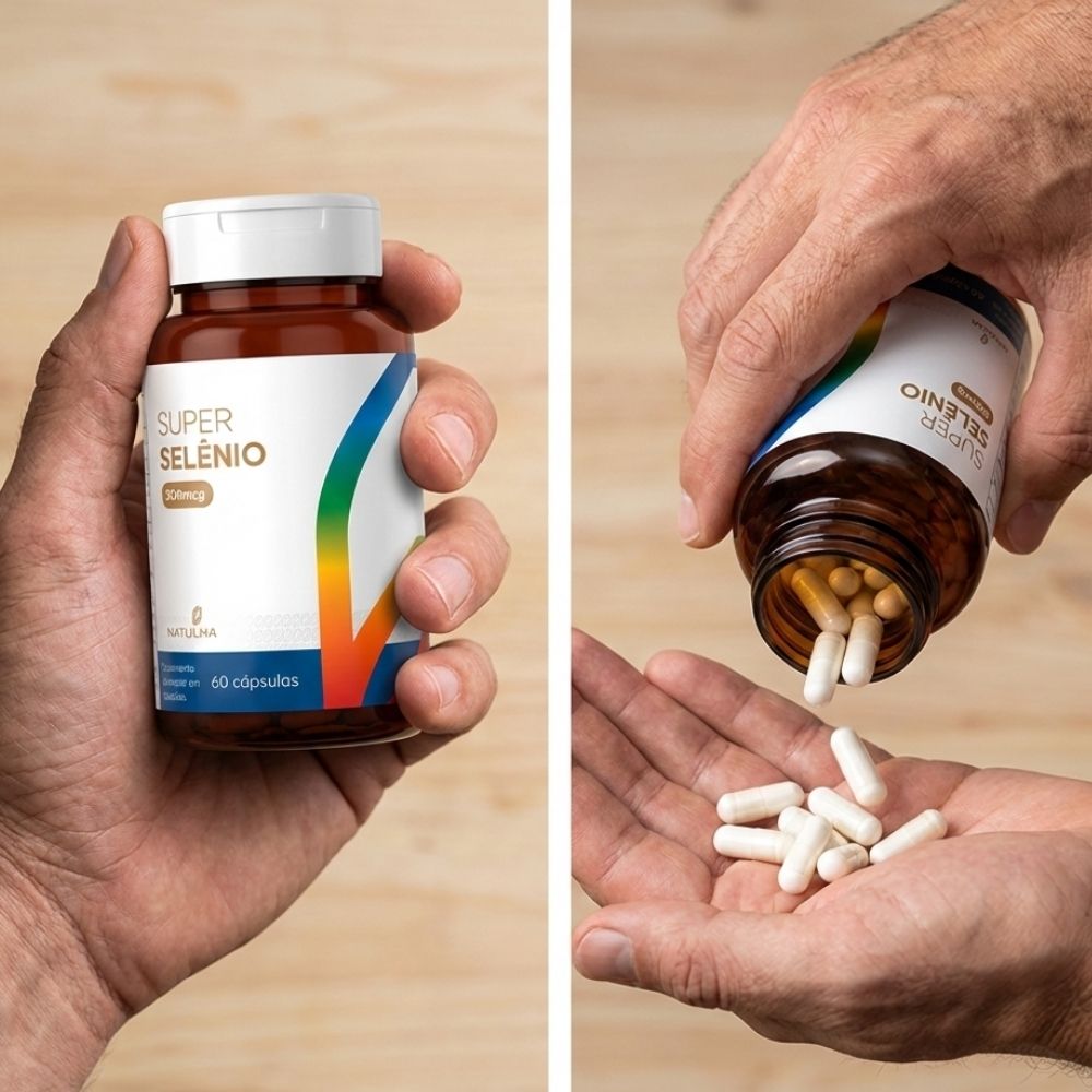 Kit 3 Super Selênio 300mcg Natulha 60 Cápsulas