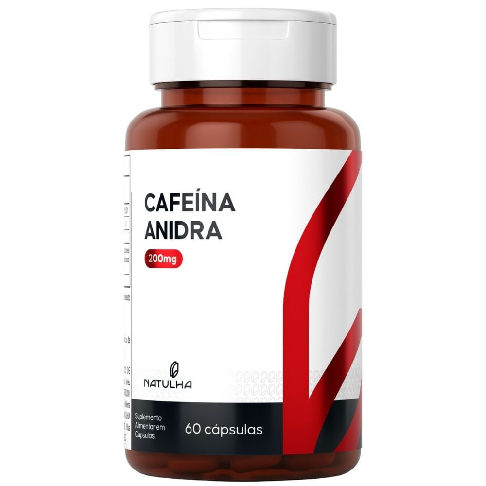 Cafeína Anidra Pura Natulha 60 Cápsulas