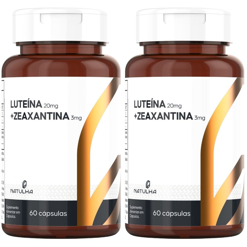 Kit 2 Luteína + Zeaxantina Natulha 60 Cápsulas