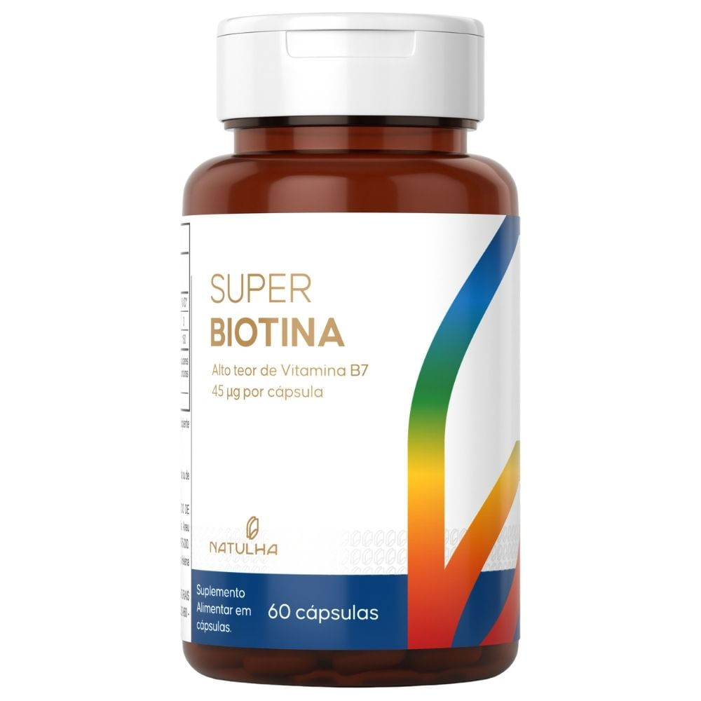 Super Biotina 150% IDR Natulha 60 Cápsulas