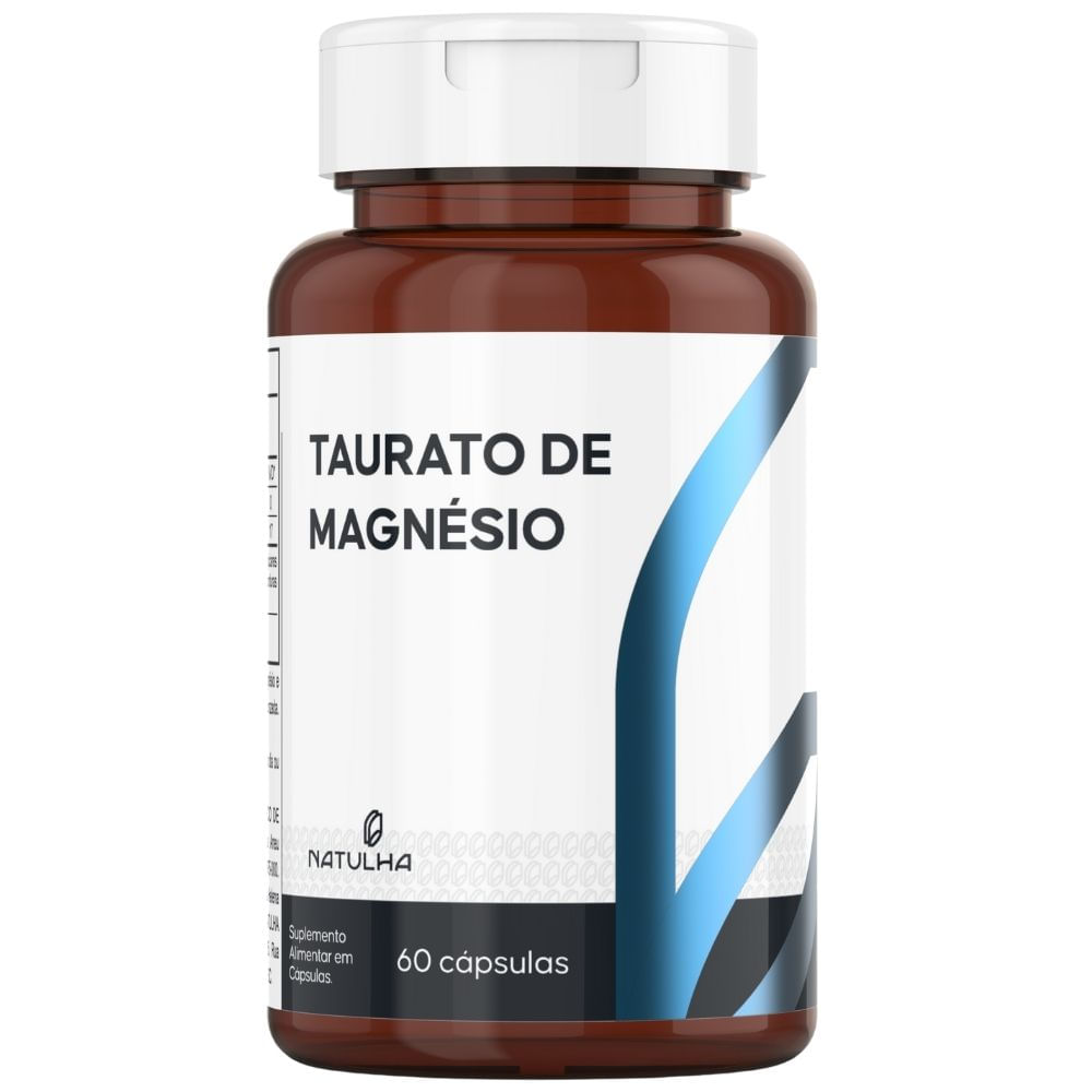 Taurato de Magnésio Natulha 800mg 60 Cápsulas