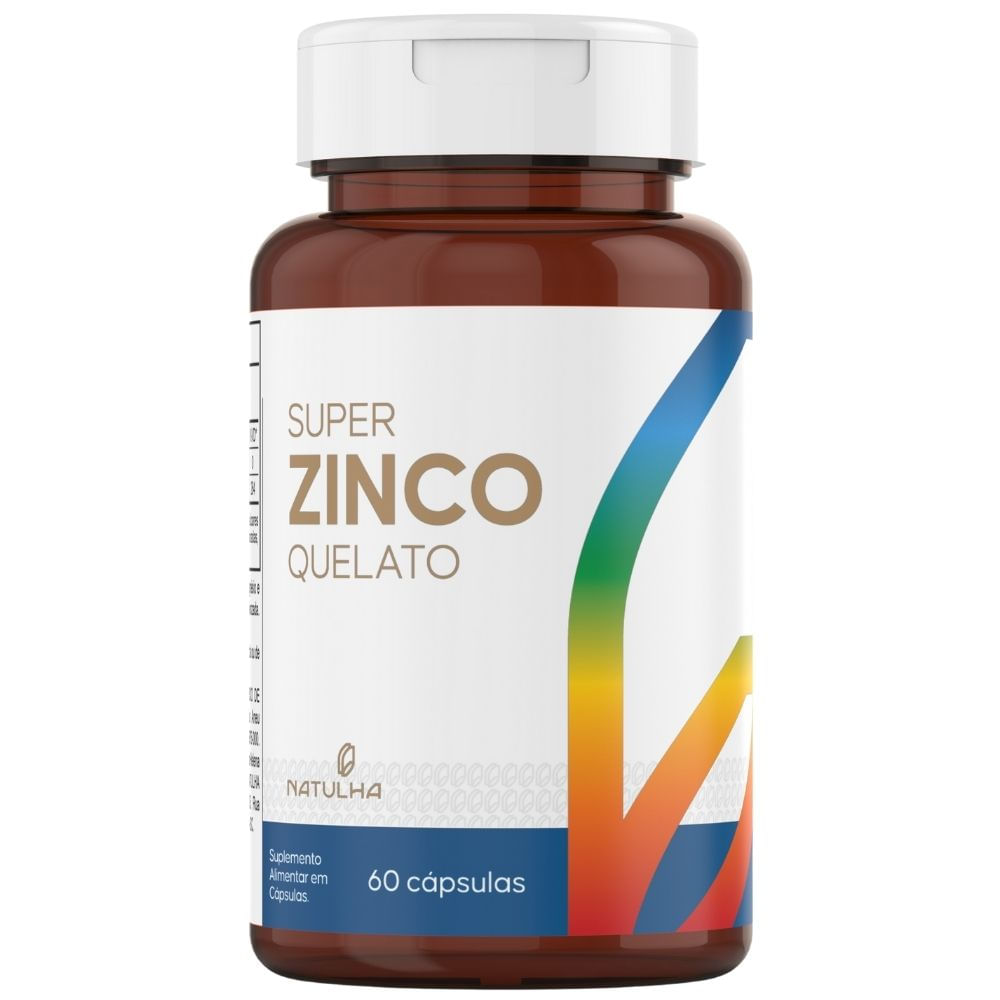 Super Zinco Quelato Natulha 60 Cápsulas