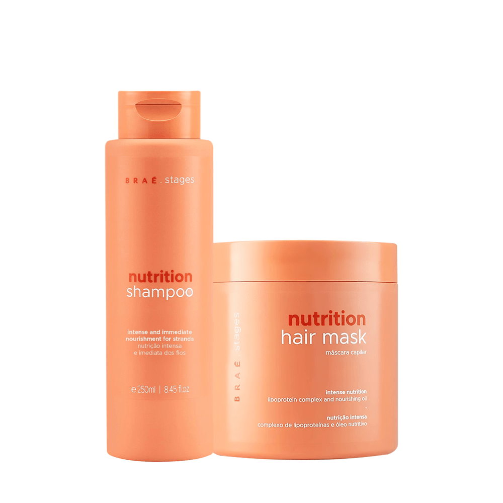 Kit Shampoo 250ml + Máscara 500g Stages Nutrition Braé
