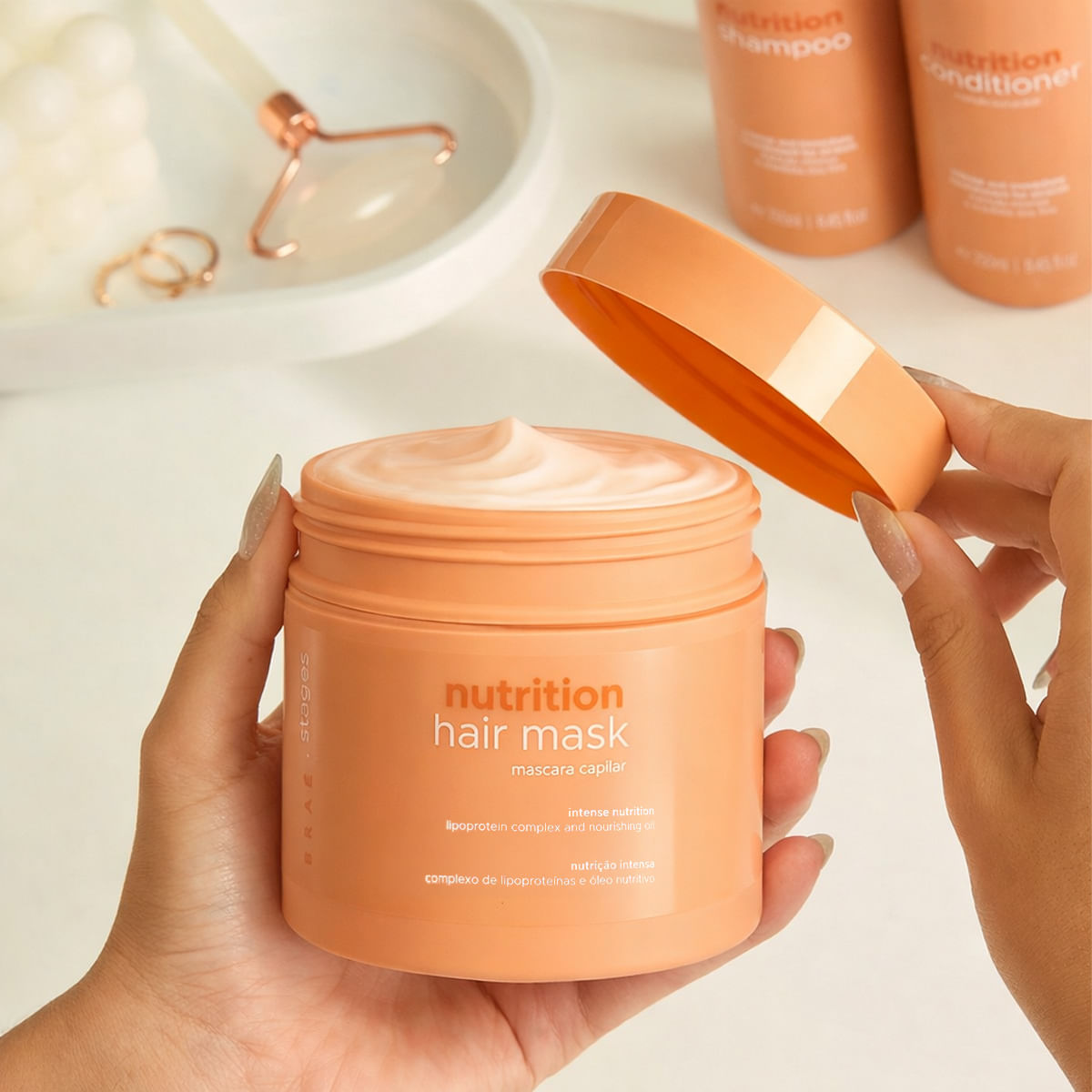Kit Shampoo 250ml + Máscara 500g Stages Nutrition Braé