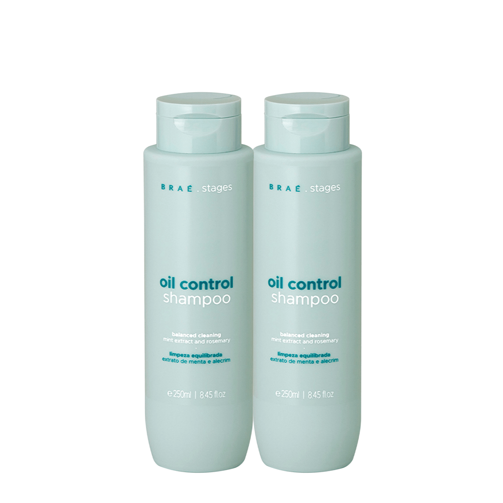 Shampoo Oil Control Extra Braé 250ml 2 Unidades