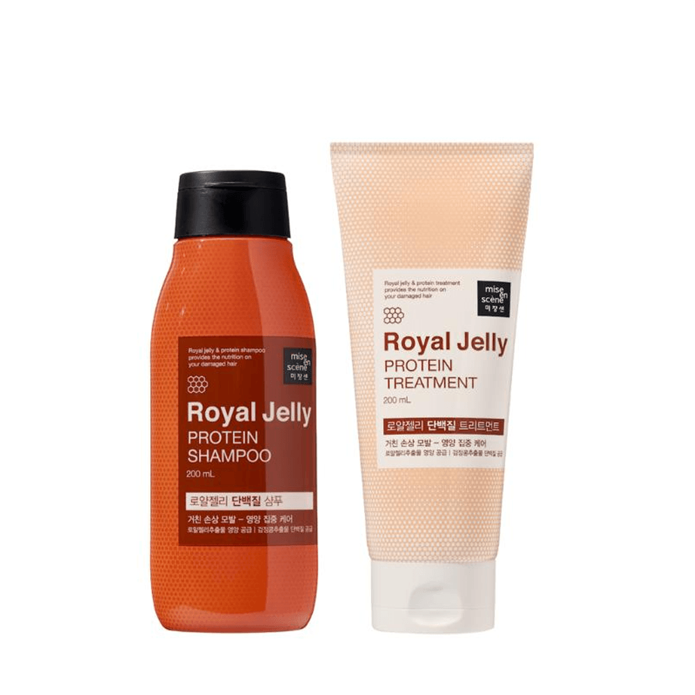 Kit Royal Jelly Protein Mise En Scene Shampoo 200ml + Máscara 200ml