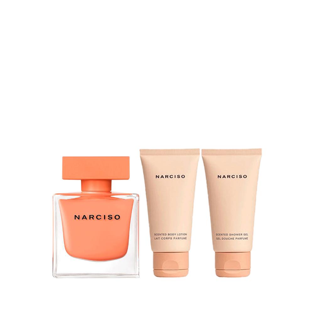 Kit Ambrée Narciso Rodriguez Perfume Feminino Eau de Parfum 50ml + Loção Corporal 50ml + Gel de Banho 50ml