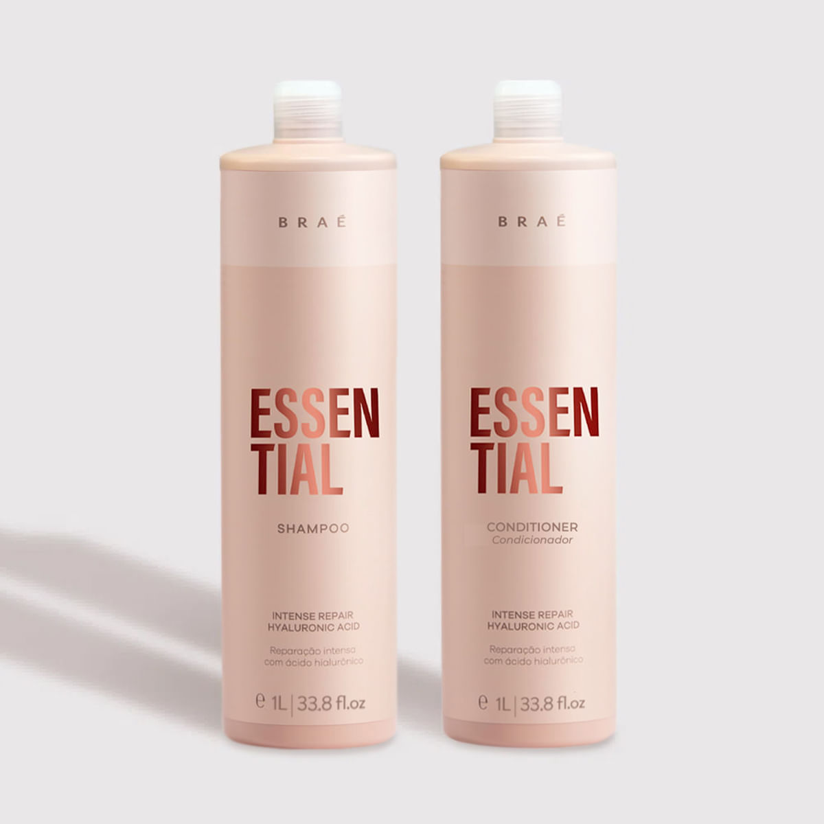 Kit Essential Duo Braé Shampoo 1L + Condicionador 1L + Válvula