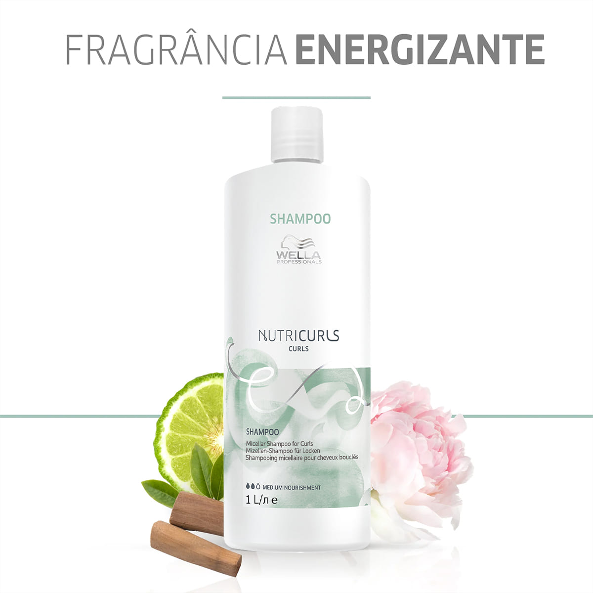 Kit 2 Shampoo NutriCurls Wella Professionals 1L