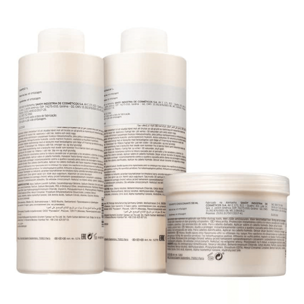 Kit 3 Fusion Salon Trio Wella Professionals Shampoo 1L + Condicionador 1L + Máscara 500ml