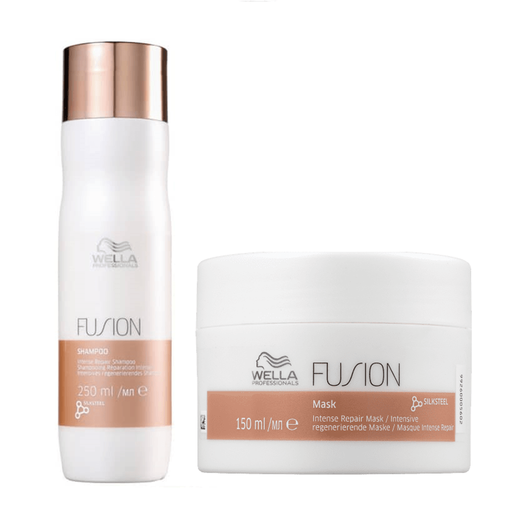 Kit Fusion Wella Professionals Shampoo 250ml + Máscara 150ml
