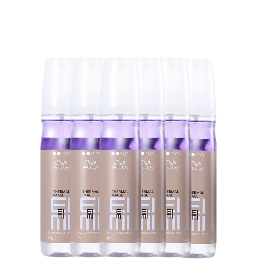 Kit 6 Protetor Térmico EIMI Thermal Image Wella Professionals 150ml