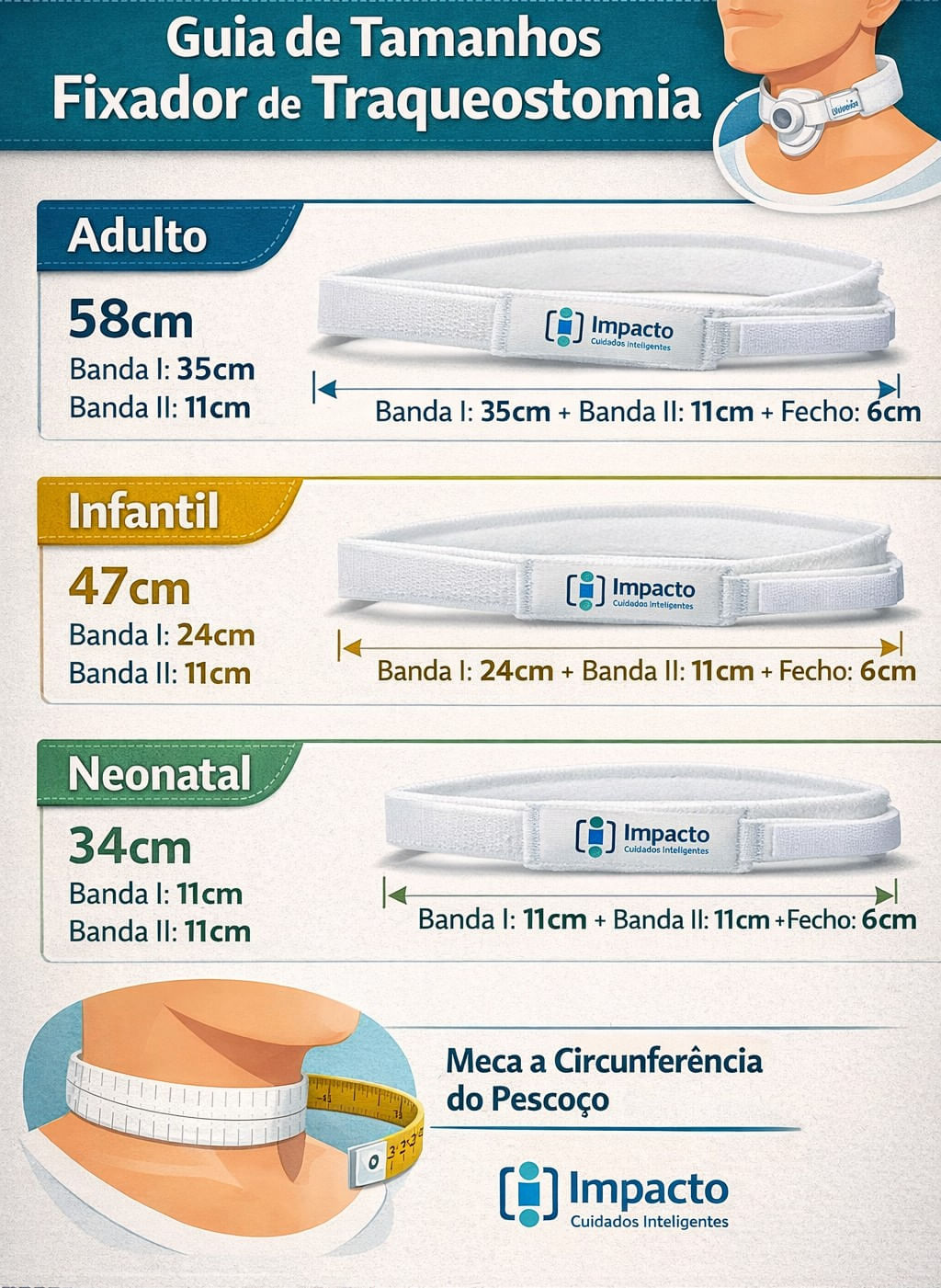 Fixador Para Cânula De Traqueostomia Fix Holder Neonatal