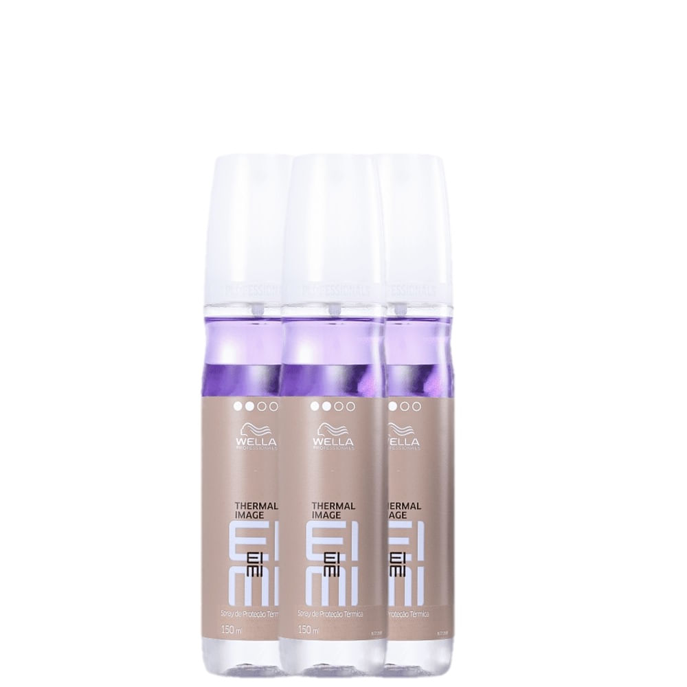 Kit 3 Protetor Térmico EIMI Thermal Image Wella Professionals 150ml