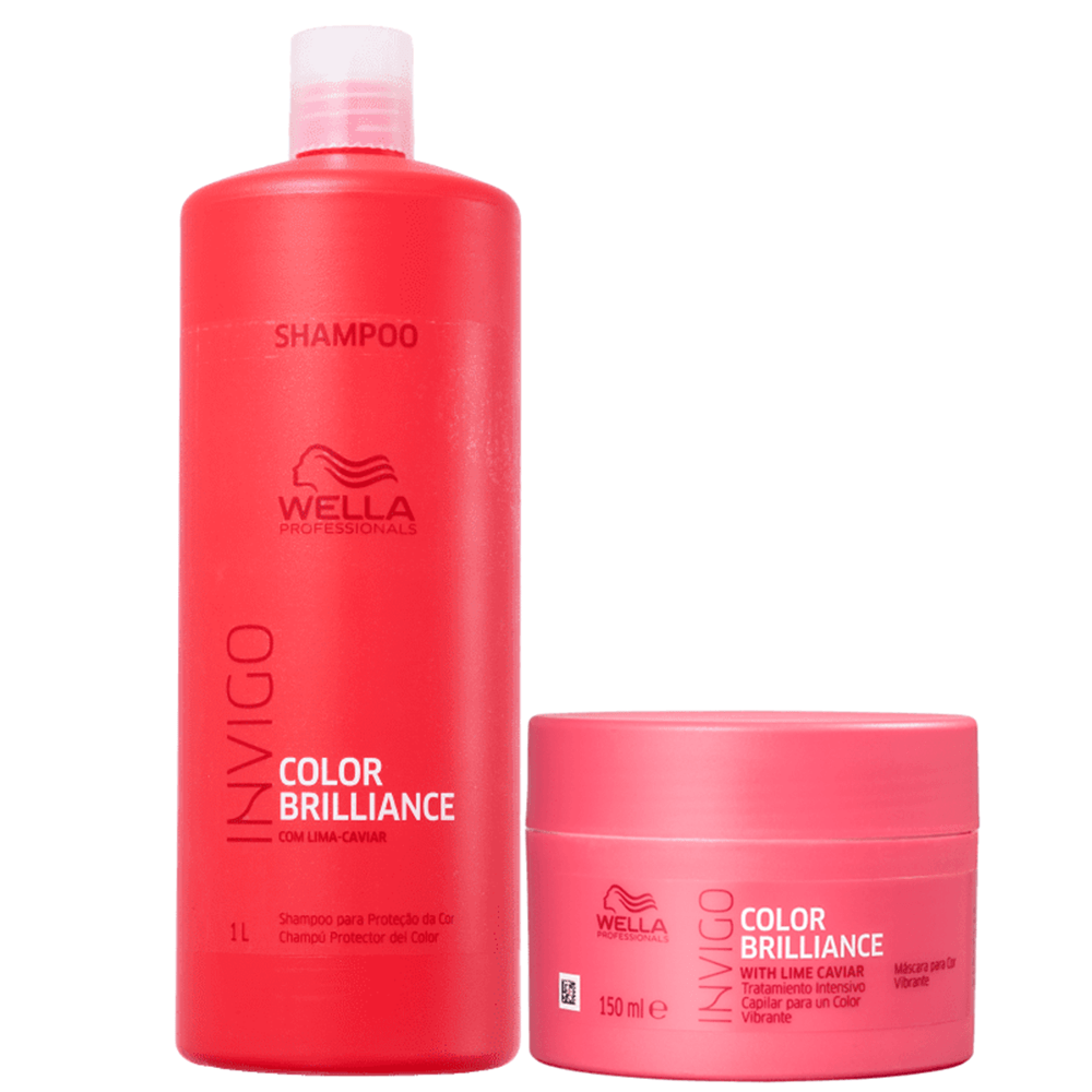 Kit Invigo Color Brilliance Wella Professionals Shampoo 1L + Máscara 150ml