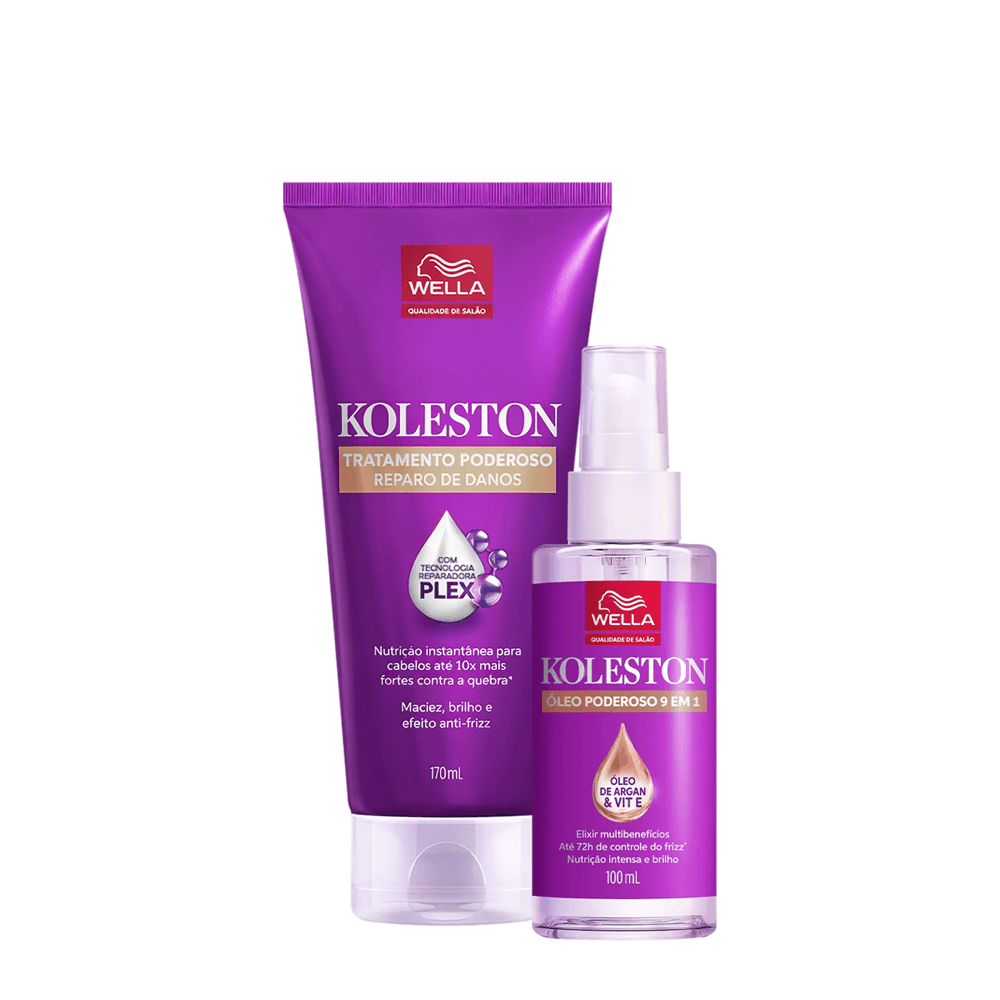 Kit Poderoso Wella Koleston Tratamento 170ml + Óleo 100ml