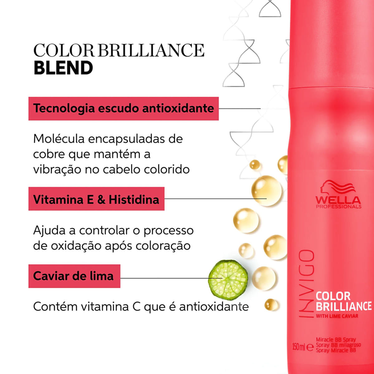 Kit Invigo Brilliance Miracle Wella Professionals Shampoo 250ml + Leave-in 150ml