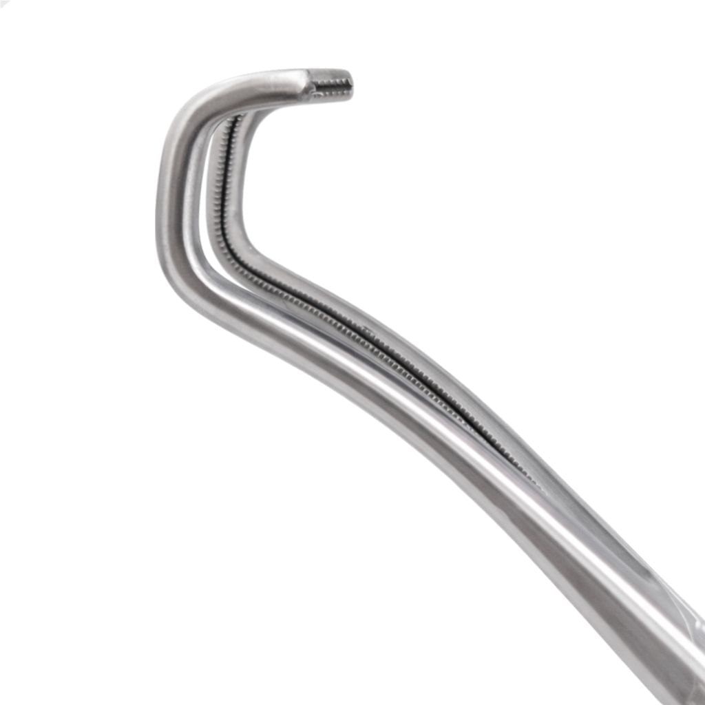 Pinça Derra Atraumática De Aço Inox Para Anastomose Macom 18cm