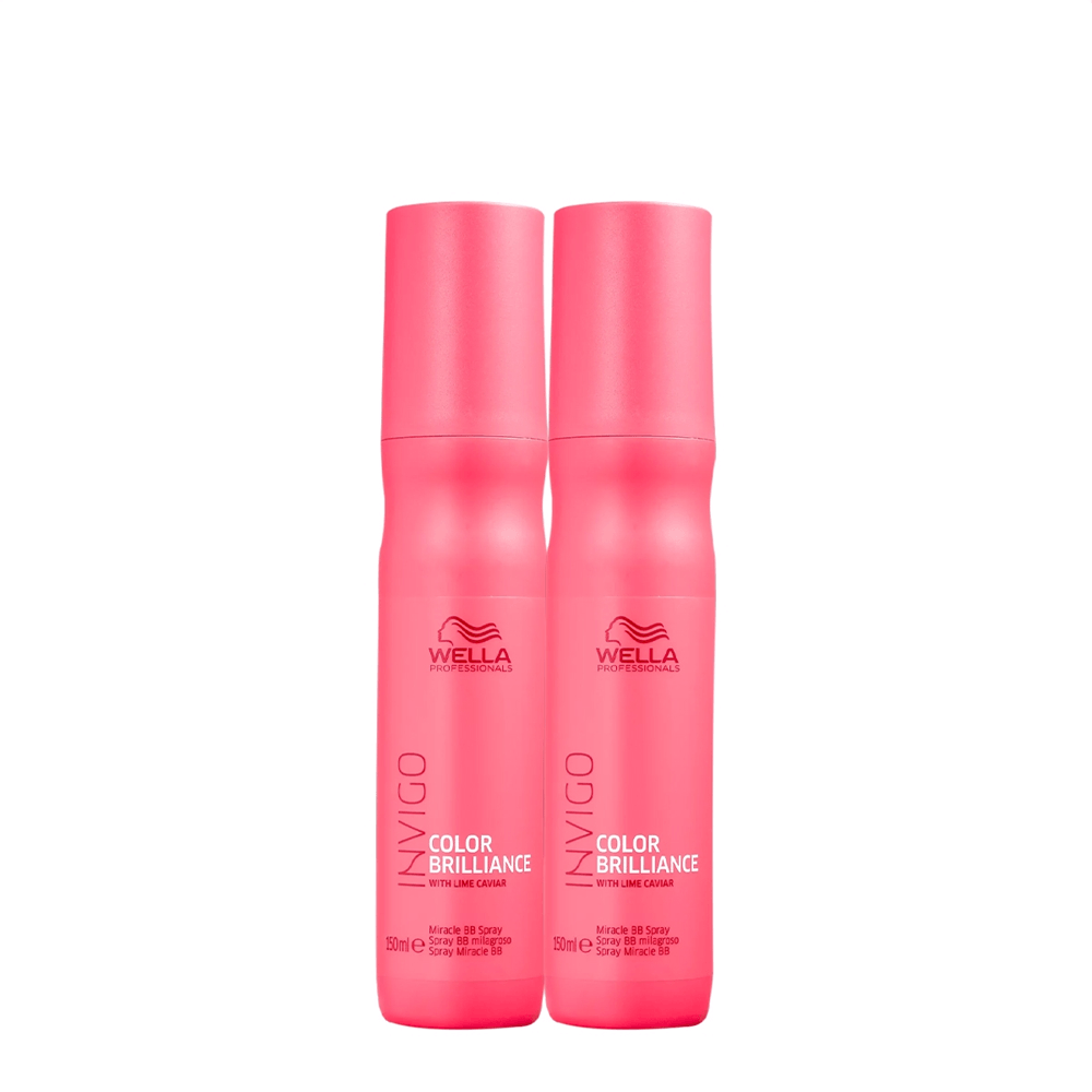 Kit 2 Leave-In Invigo Color Brilliance Spray Miracle Extra Wella Professionals 150ml