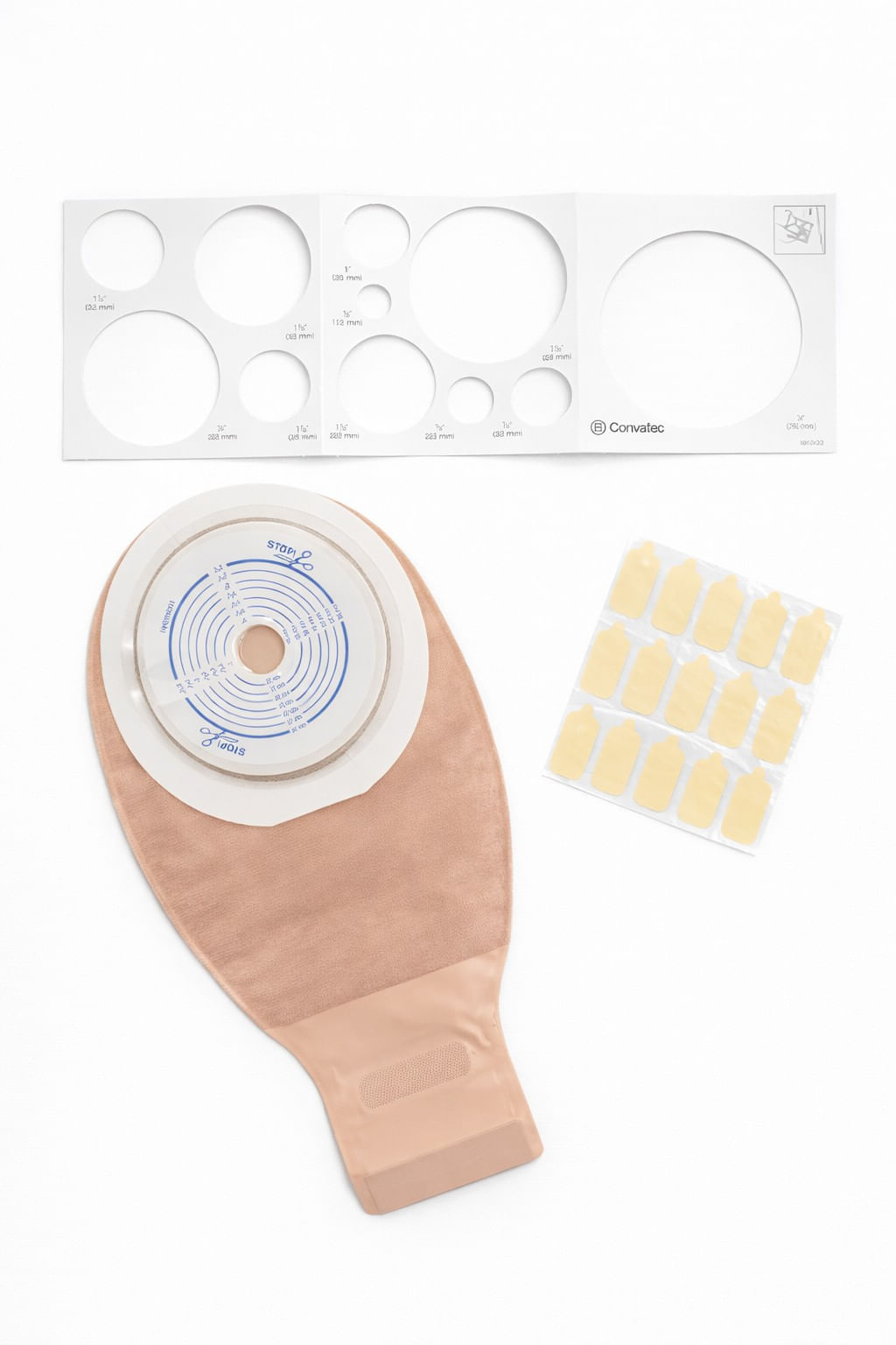 Kit 10 Bolsa Colostomia Convatec 19-64mm Drenável Filtro De Carvão Opaca