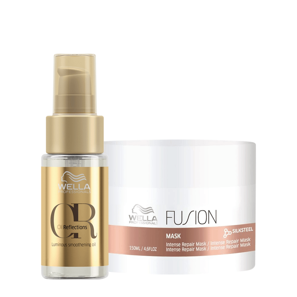 Kit Fusion Wella Professionals Máscara Reconstrutora 150g + Óleo Capilar 30ml