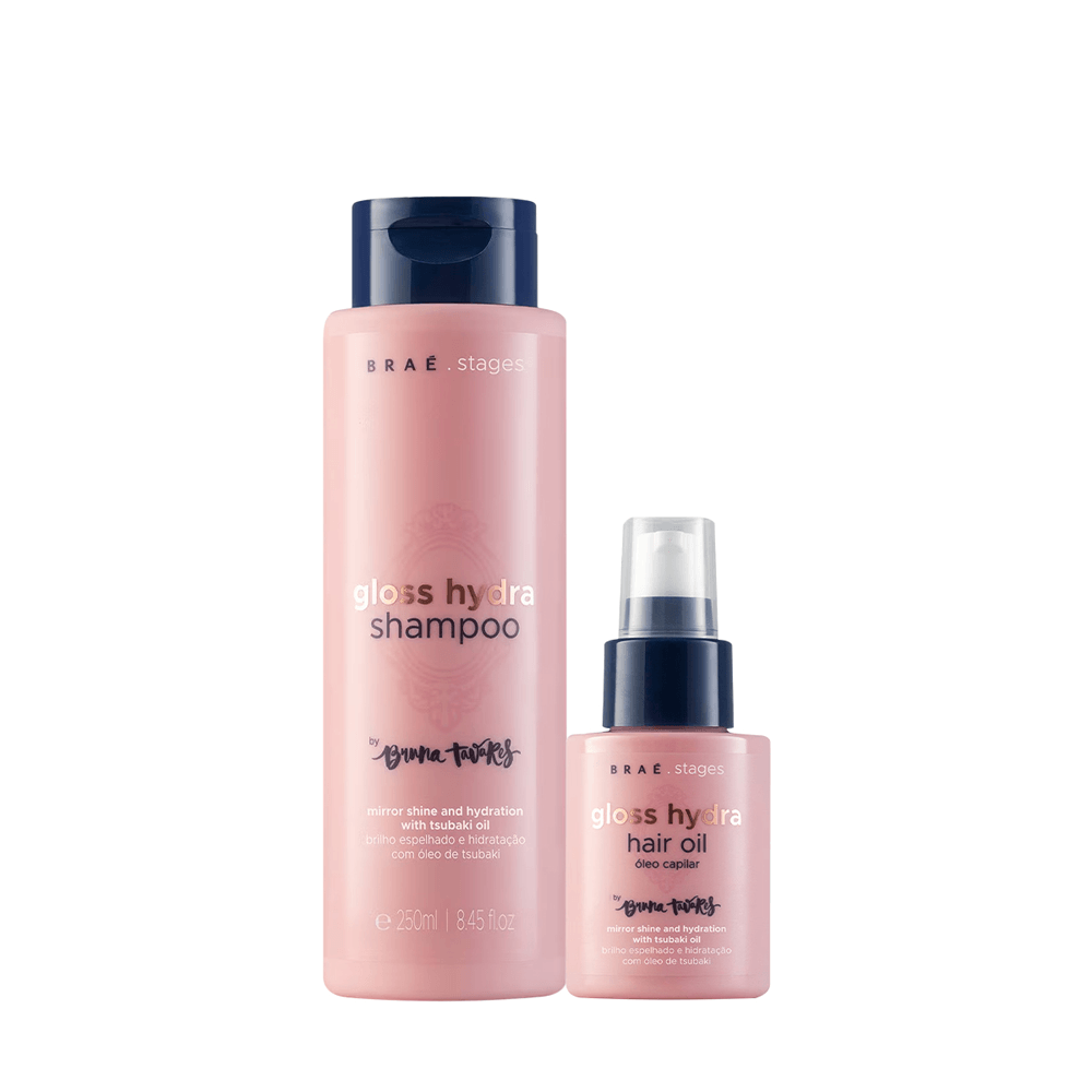 Kit Hydra Stages By Bruna Tavares Shampoo 250ml + Óleo Capilar Braé 60ml