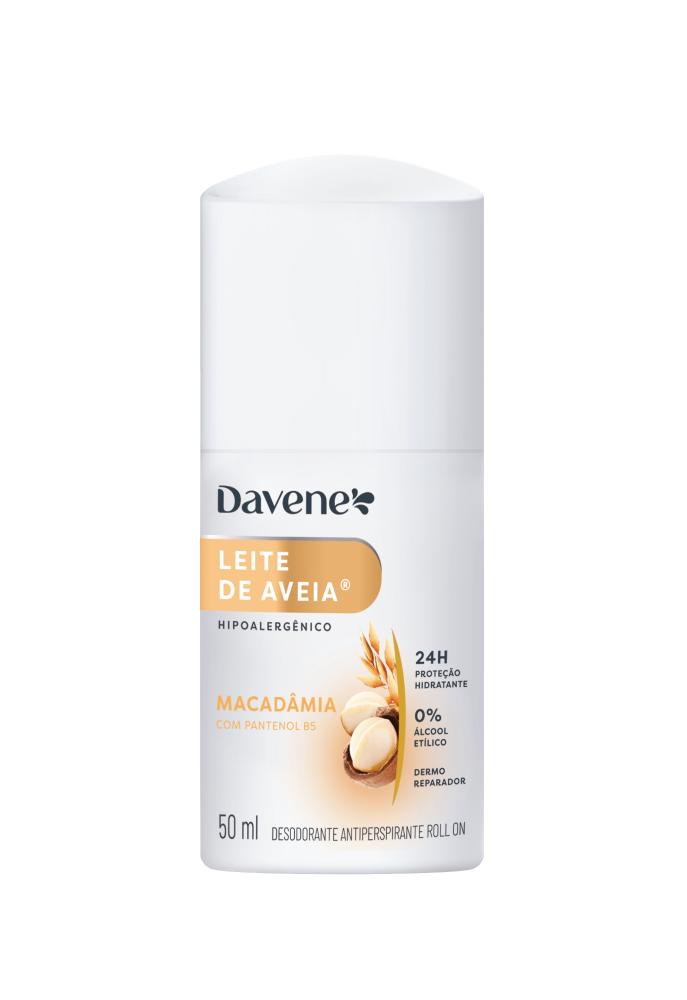 Desodorante Antiperspirante Roll-on Leite De Aveia Macadâmia Davene 50ml