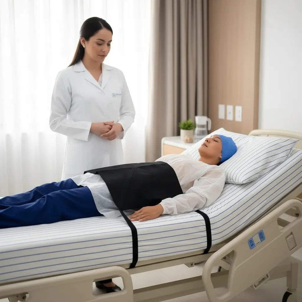 Cinto Restritor Pelve e Joelho para Cama e Cadeira de Rodas BedFix