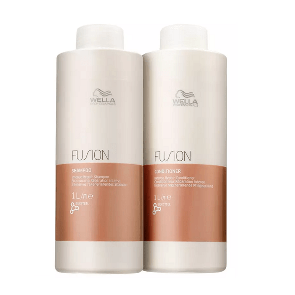 Kit Wella Professionals Fusion Shampoo 1000ml + Condicionador 1000ml