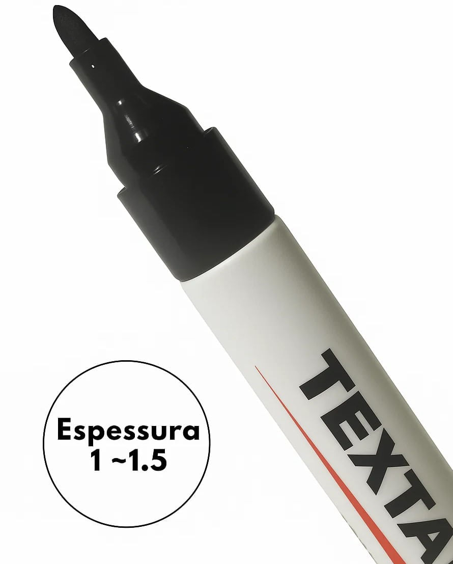 Caneta Para Marcação de Pele Fine Line 700 Texta Cor Preto