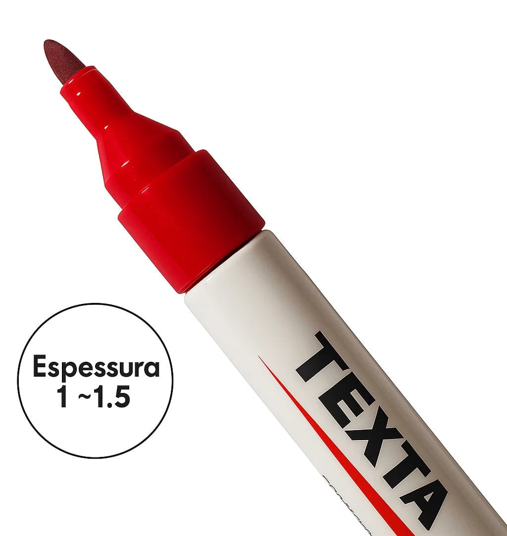 Caneta Para Marcação de Pele Fine Line 700 Texta Cor Vermelho