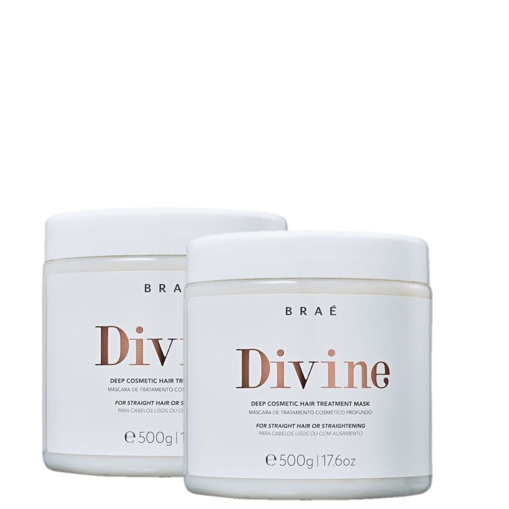 Kit 2 Máscara Capilar Divine Braé 500g