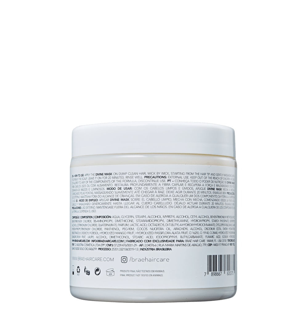 Kit 2 Máscara Capilar Divine Braé 500g