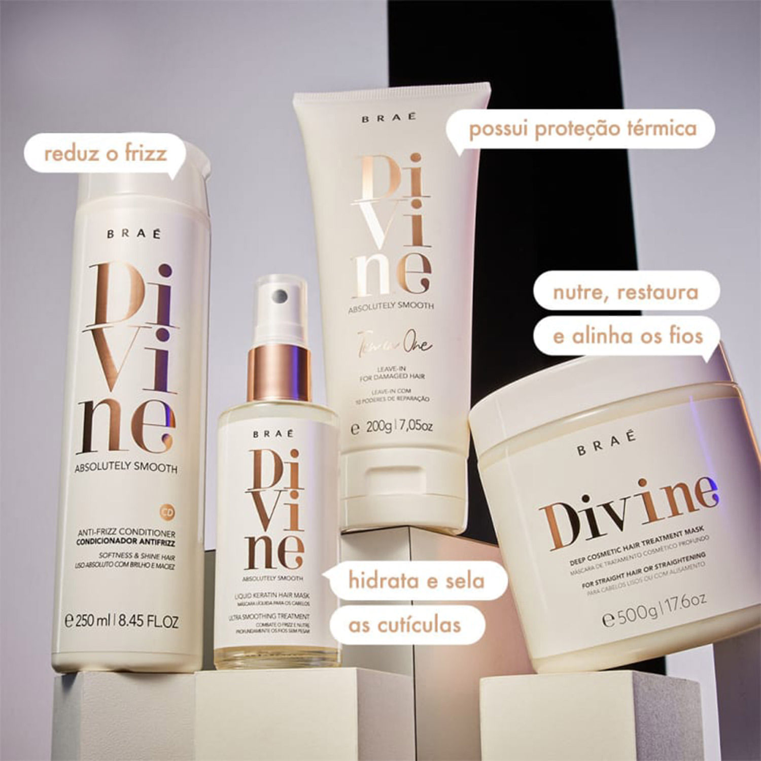 Kit Braé Divine Shampoo 250ml + Condicionador 250ml