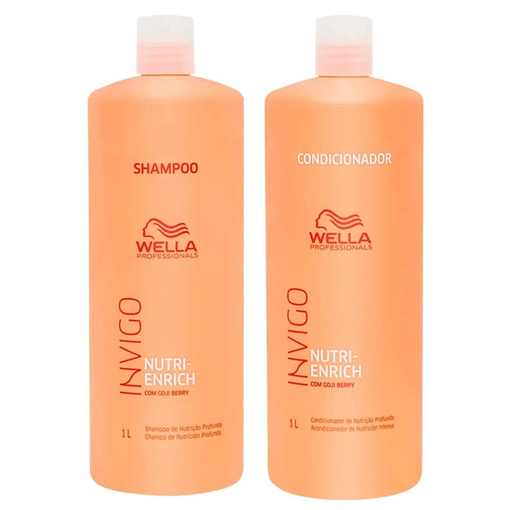 Kit Shampoo + Condicionador Wella Professionals Invigo Nutri Enrich 1L