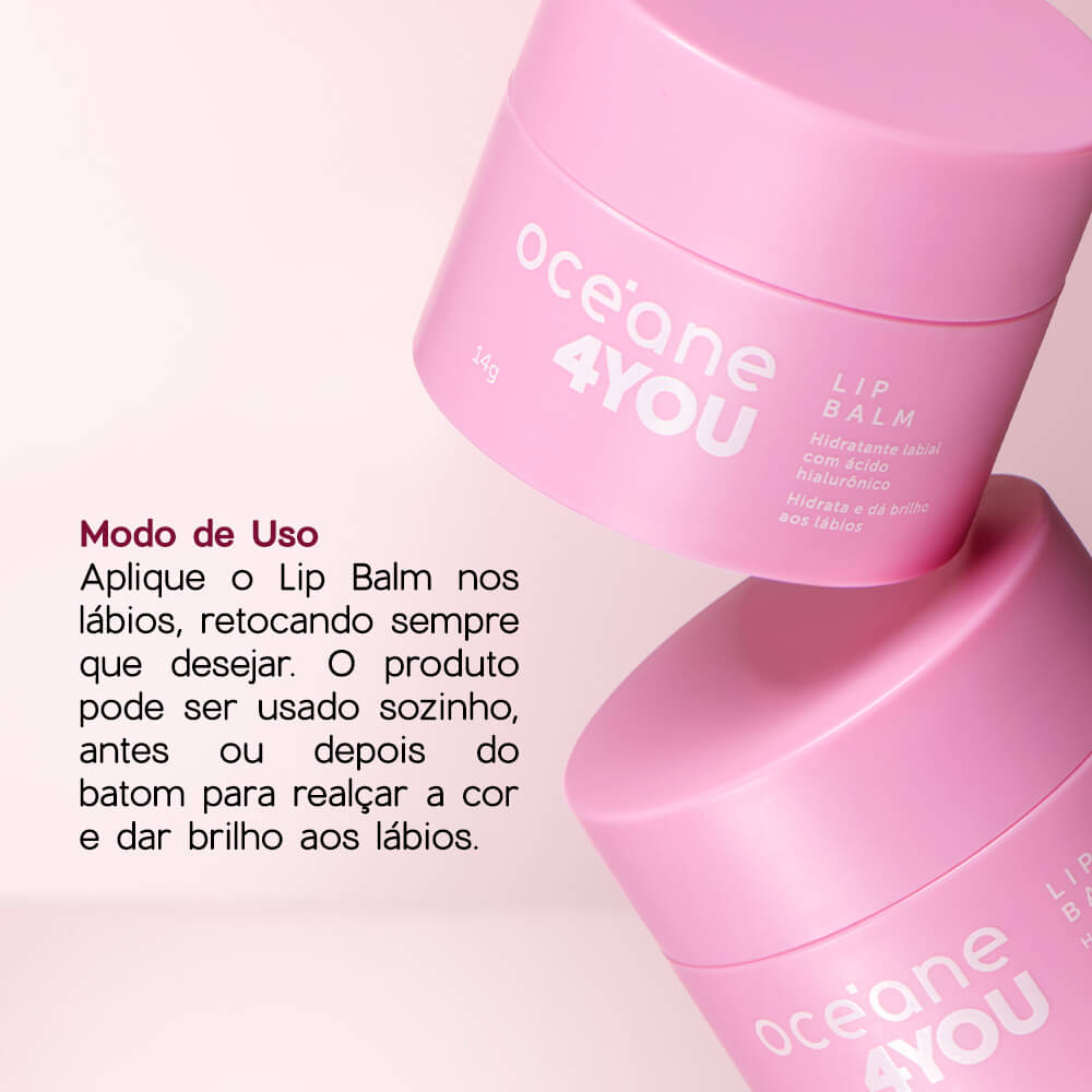 Hidratante Labial Lip Balm 4you Oceane 14g