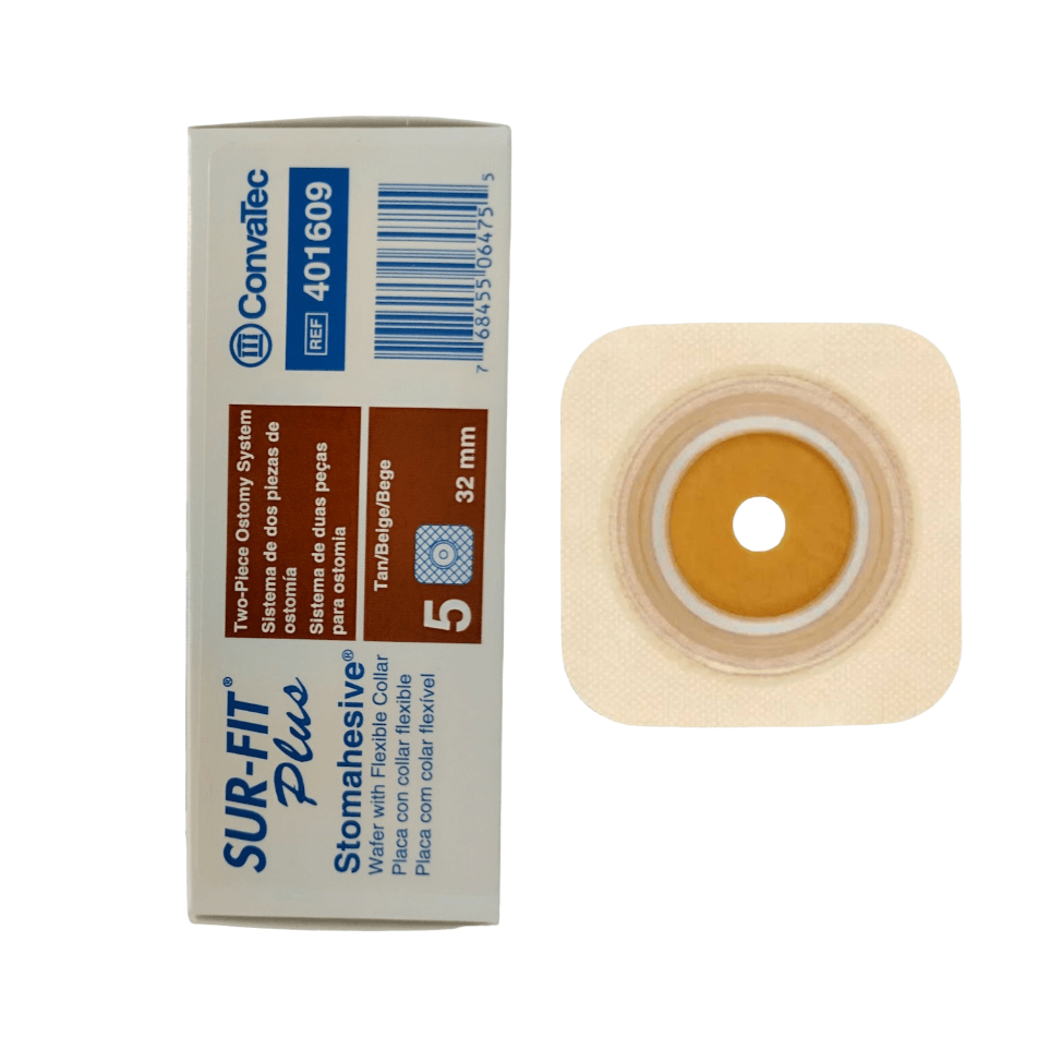 Kit 5 Placa Sur-fit Plus 32mm Com Micropore 401609 Convatec