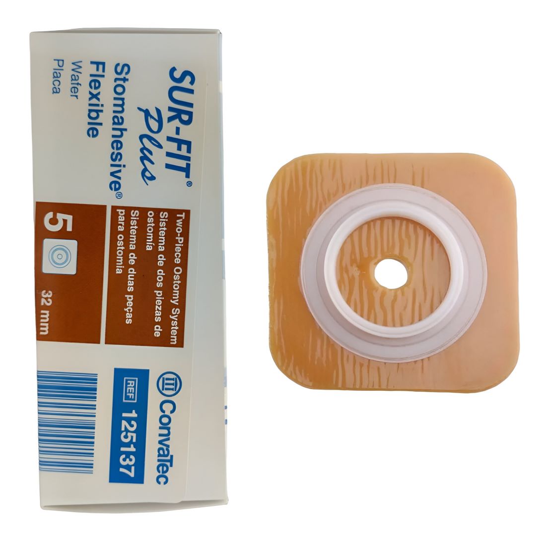 Kit 5 Placa Sur-fit Flex Plan Precort Regular 32mm 1013936 Convatec