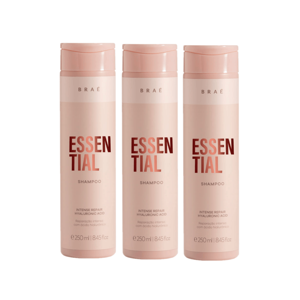 Kit 3 Shampoo Essential Braé 250ml