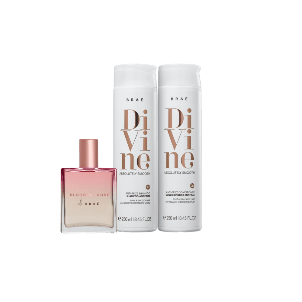 Kit Braé Shampoo 250ml + Condicionador 250ml + Perfume Para Cabelo 50ml