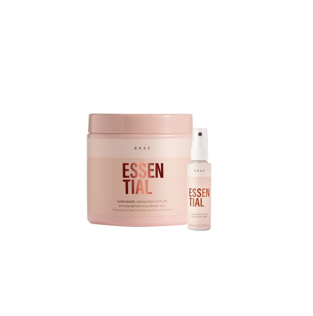 Kit Braé Essential Máscara 500g + Leave-in 60ml