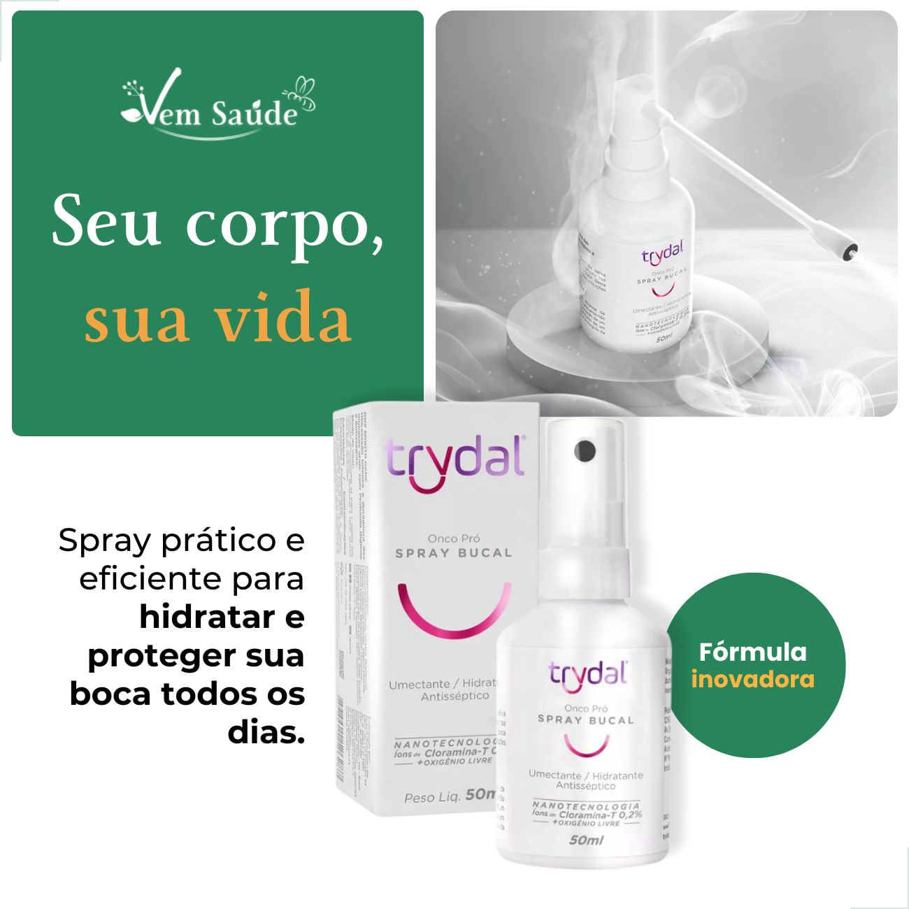 Spray Bucal Onco-pro Trydal 50ml