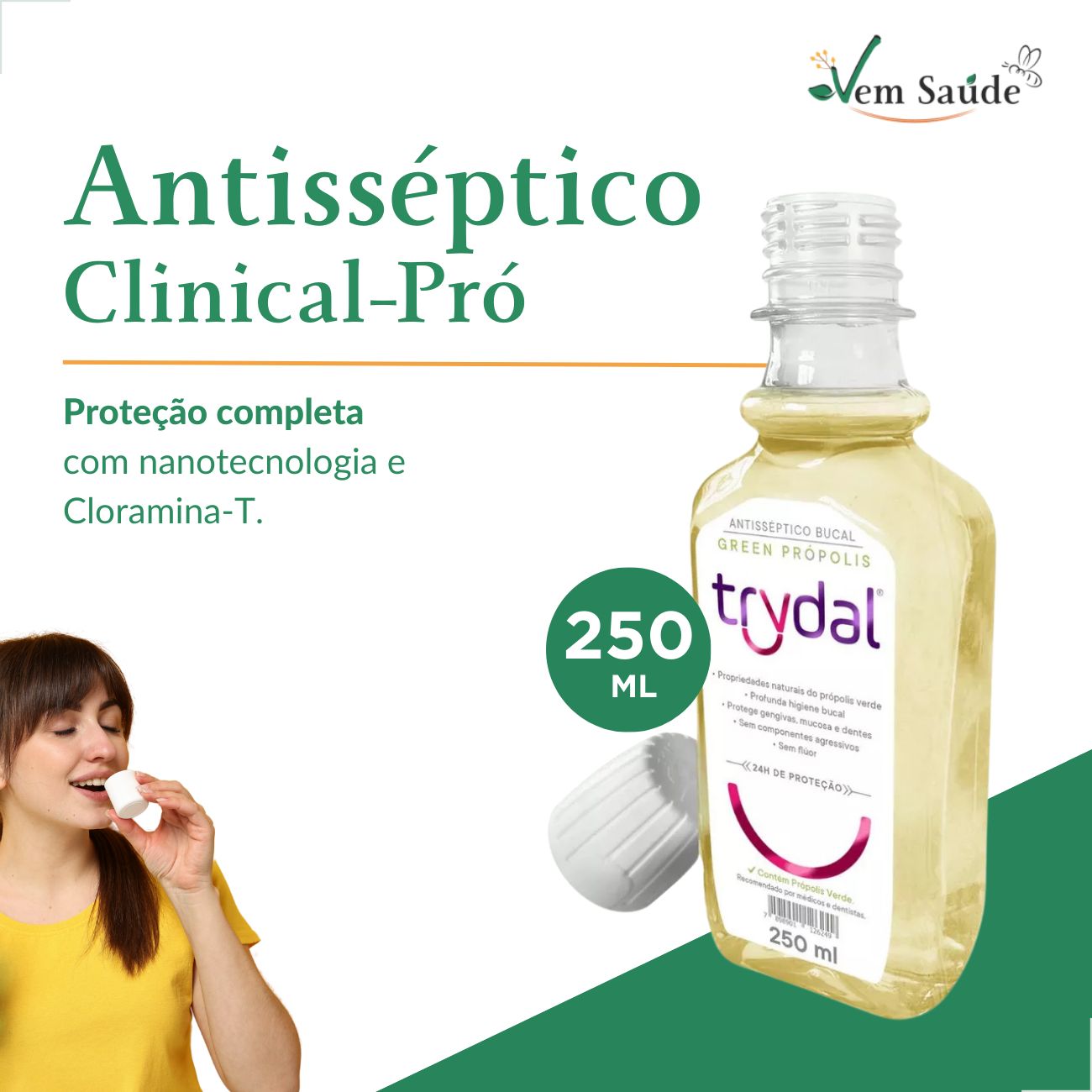 Enxaguante Green Própolis Trydal 250ml