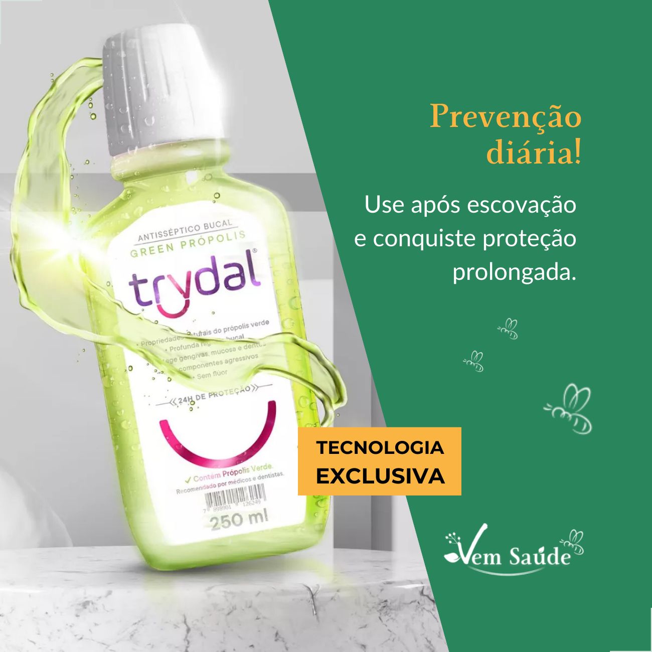 Enxaguante Green Própolis Trydal 250ml