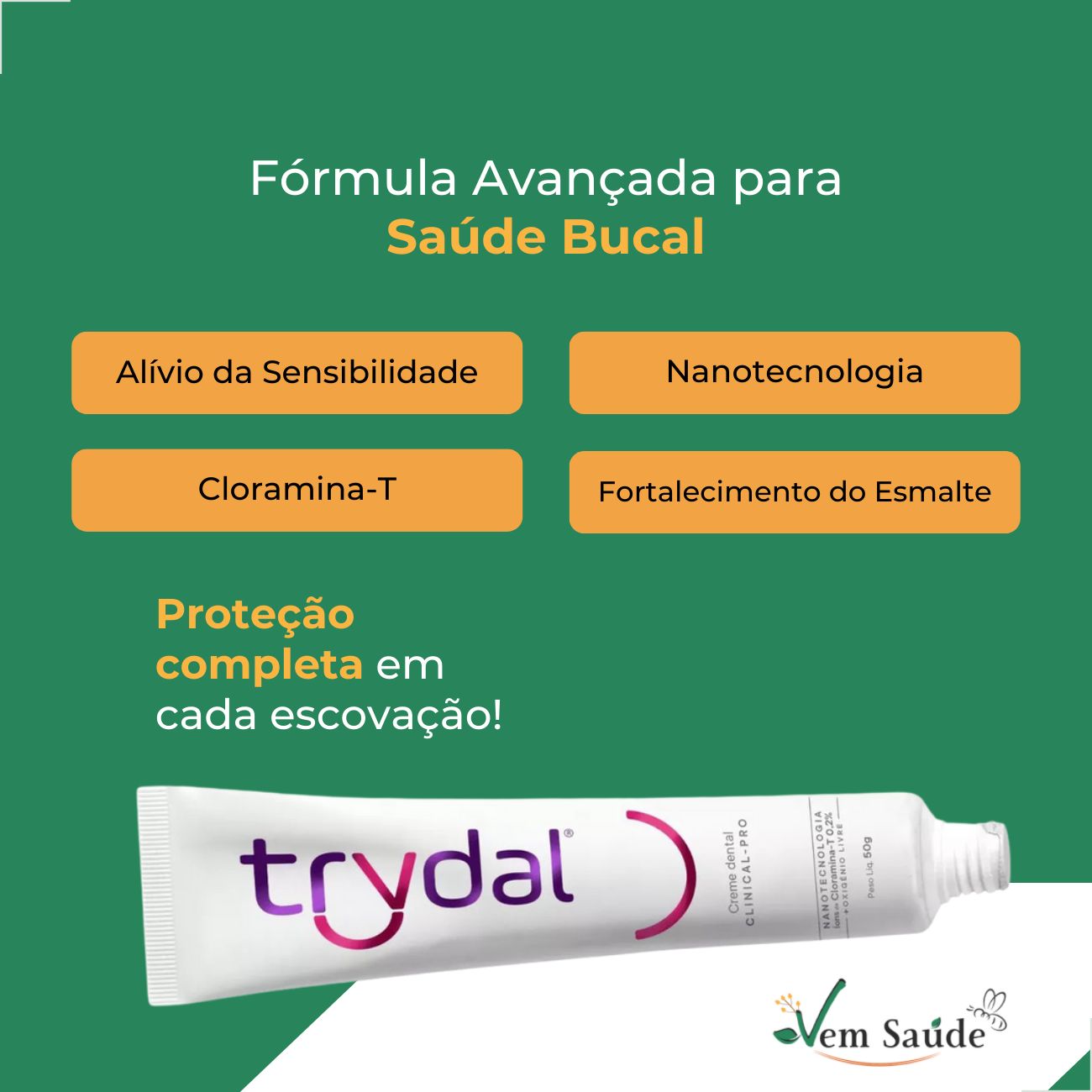 Creme Dental Clinical Pro Trydal 50g