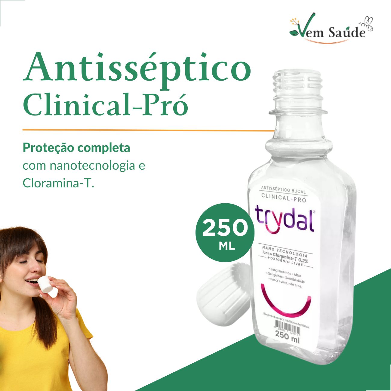 Enxaguante Clinical pro Trydal 250ml