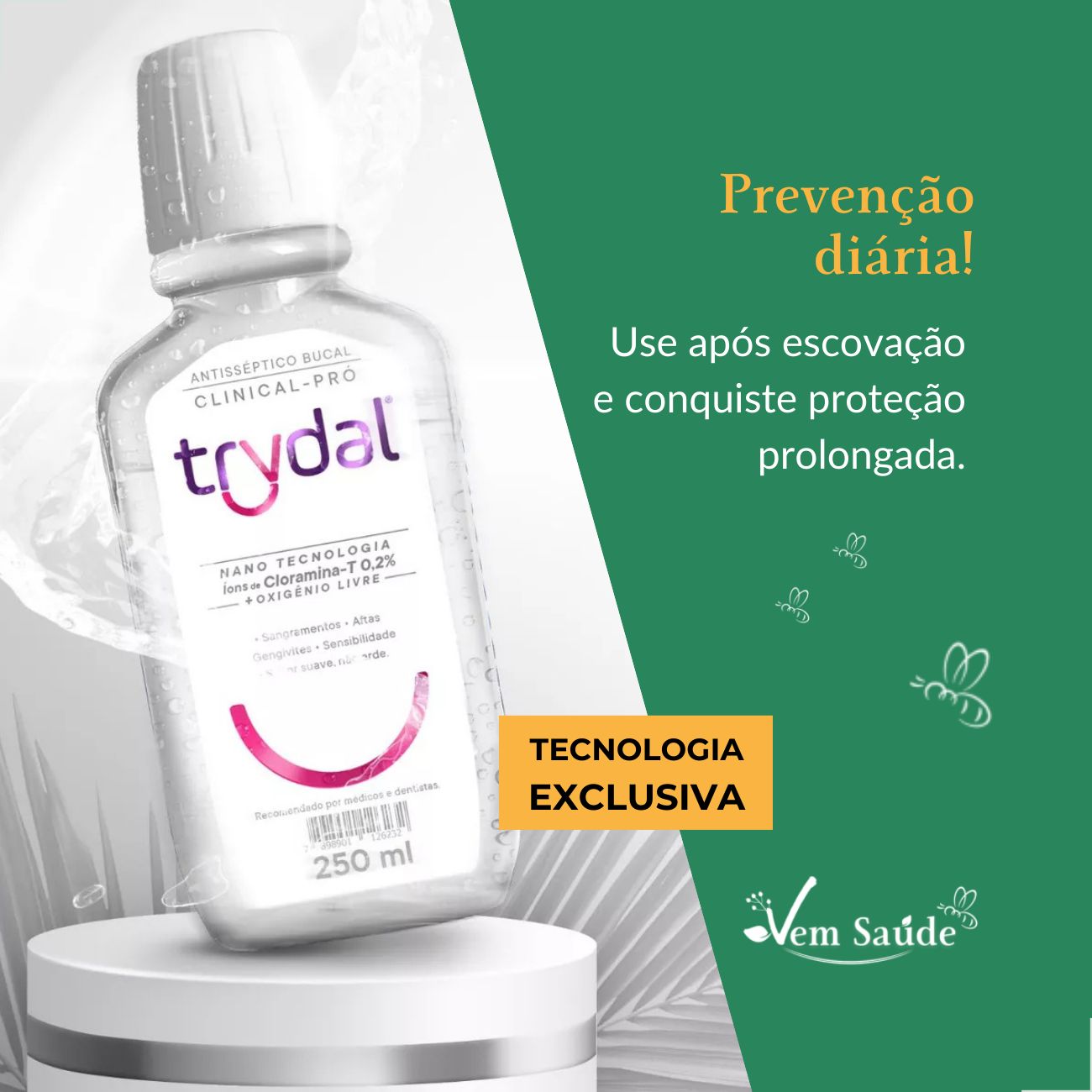 Enxaguante Clinical pro Trydal 250ml